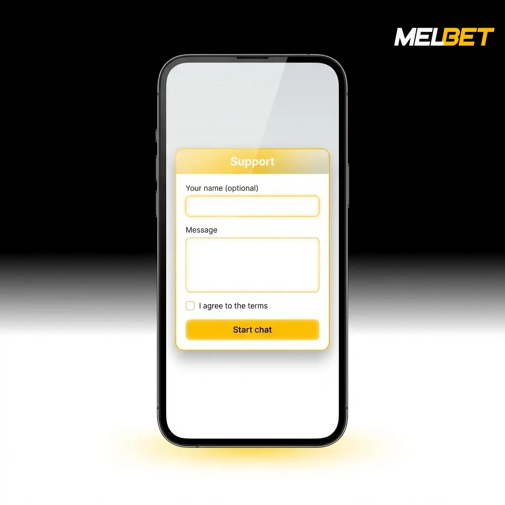 Melbet 24/7 customer support channels including live chat, email, FAQ section, and social media contact options.